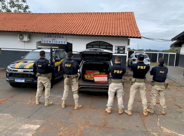 PRF apreende mais de 250 kg de maconha e prende duas pessoas em Caarapó