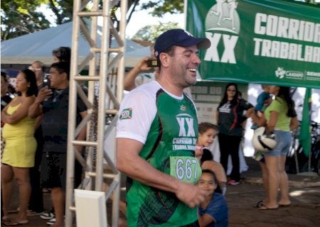 André Nezzi participa de corrida em Caarapó e destaca importância da prática de exercícios físicos para a saúde