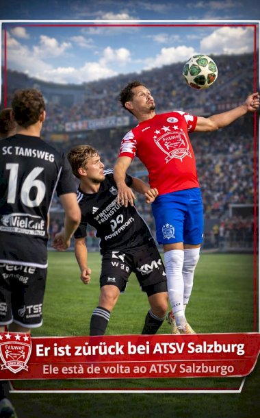 De Caarapó para a Áustria: Tiago Rodrigues Faria brilha como artilheiro no ATSV Salzburg