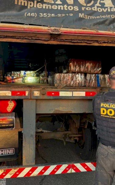 DOF apreende mais de 3,5 toneladas de drogas em carreta e prende dupla em São Paulo