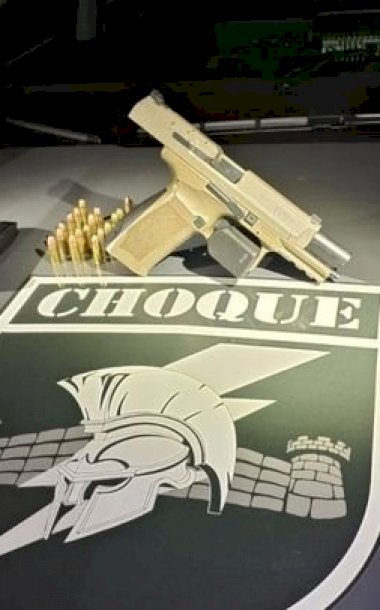 Batalhão de Choque prende homem com pistola 9mm durante operação em Caarapó