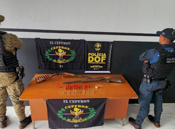 Homens com armas de fogo e munições são presos pelo DOF em Caarapó