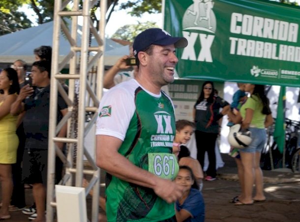 André Nezzi participa de corrida em Caarapó e destaca importância da prática de exercícios físicos para a saúde