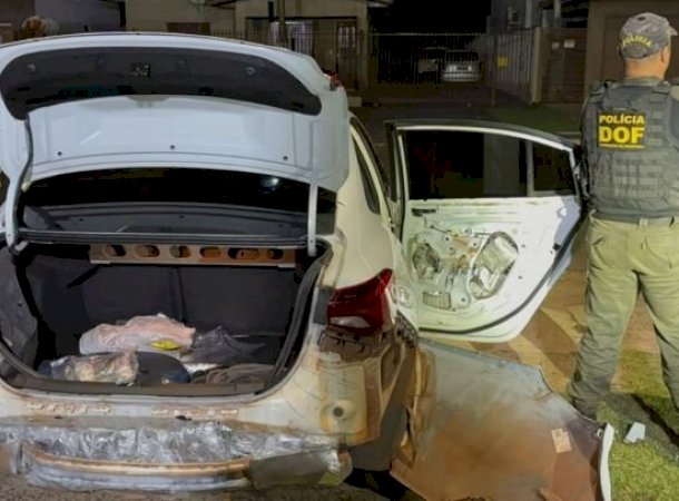 Droga milionária tem origem em Caarapó e é apreendida pelo DOF na fronteira