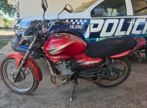 Motocicleta com registro de apropriação indébita é recuperada na MS-289, em Juti