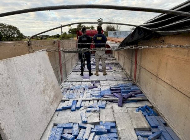 Defron apreende 1,5 tonelada de maconha em caminhonete abandonada após perseguição em Caarapó