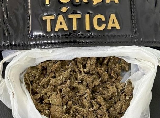 Força Tática apreende maconha e recolhe motocicleta irregular durante abordagem em Caarapó