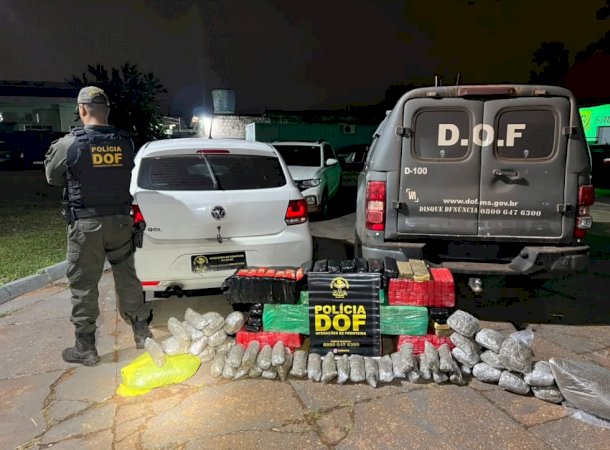 DOF apreende mais de 200 quilos de drogas em Caarapó
