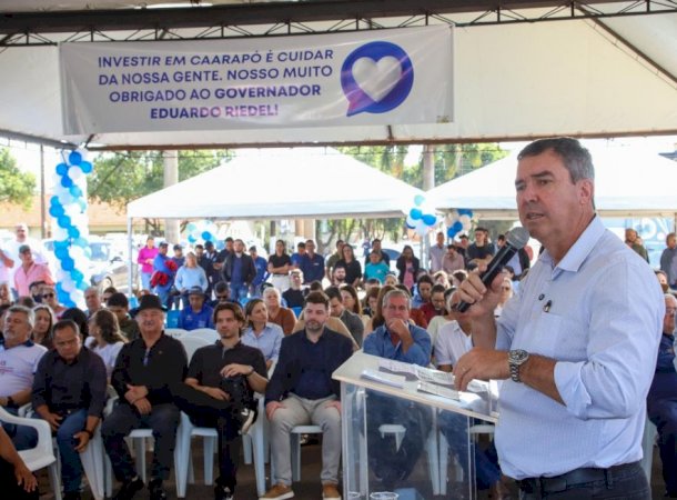 Em Caarapó, Riedel faz entrega de reforma e ampliação do Hospital São Mateus e lança novo pacote de obras