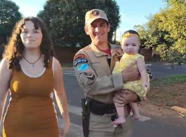 Bombeiro reencontra bebê salva após engasgamento e vive momento emocionante em Caarapó