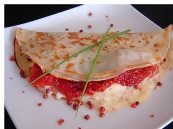 Crepe de tomate seco