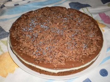 Torta de limão e chocolate