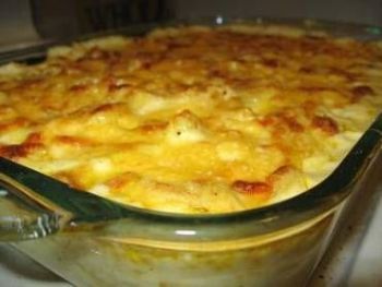 Frango gratinado com creme de milho