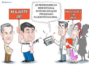 Greve dos professores em MS