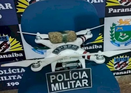 PM intercepta drone que levava maconha para presídio de MS