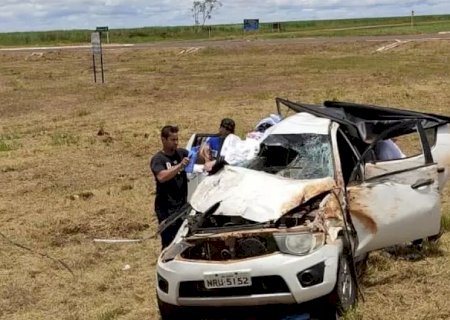Padre de Bonito sofre acidente ao perder controle de veículo