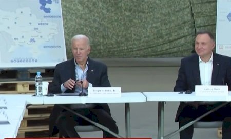 Biden encontra presidente polonês para discutir guerra na Ucrânia
