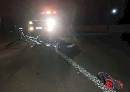Ciclista é atropelado na MS-156 e motorista foge