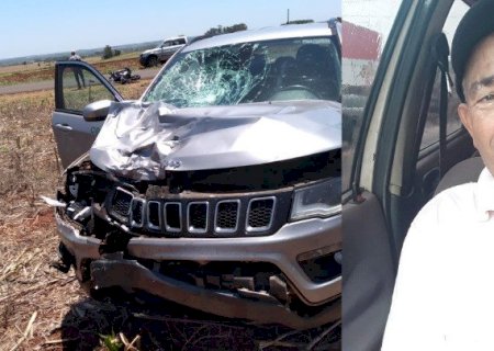 Motociclista morre ao se envolver em acidente com carro na MS-147