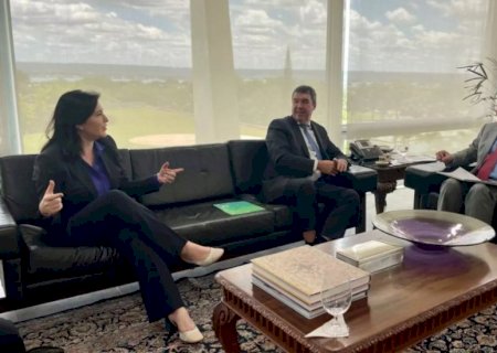 Em reunião com Simone Tebet, Riedel convida Alckmin e Lula para visita ao MS