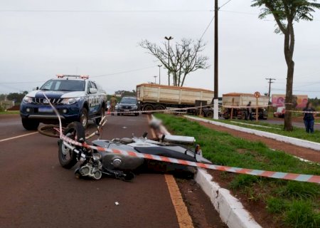 Acidente envolvendo moto e bicicleta deixa uma pessoa morta em MS
