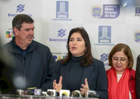 Em MS, Simone fala em dívida bilionária deixada de herança e priorizar pobres