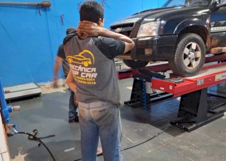 Caminhonete cai de elevador e mata proprietário de oficina mecânica em Nova Andradina