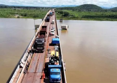 Ponte sobre Rio Paraguai será fechada hoje para concretagem