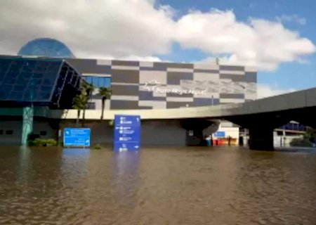 Nem Aeroporto de Porto Alegre escapa das inundações no Rio Grande do Sul