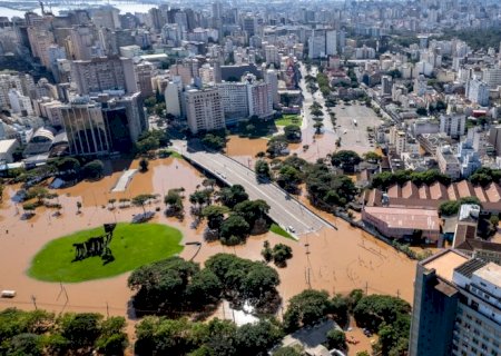 Chuvas diminuem no RS, mas frio intenso e elevação do Guaíba preocupam