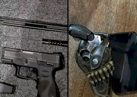Dupla é presa na Capital com arma de uso restrito, suspeita de integrar crime organizado