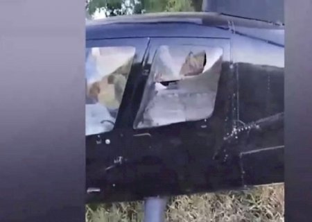 Helicóptero que saiu de MS é derrubado a tiros na região norte do Paraná