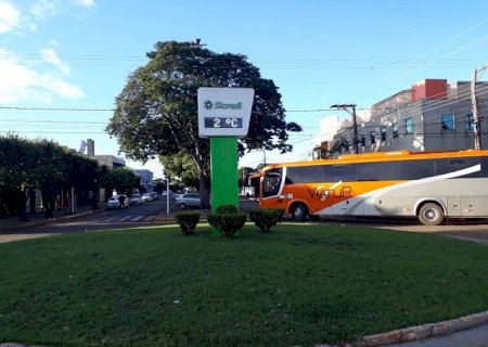 Previsão do Clima Tempo para Caarapó no próximo domingo é  de 2ºC