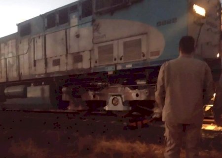 Homem é arrastado por 500 metros e morre ao ser atropelado por trem em Chapadão do Sul