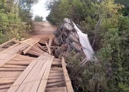É falso que ponte caiu comprometendo outro acesso a Jaraguari