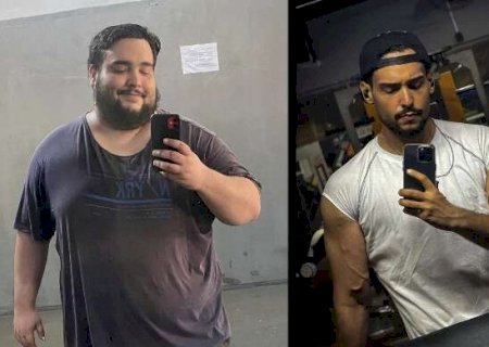 Luiz escolheu a academia um dia depois da separação e perdeu 109 kg