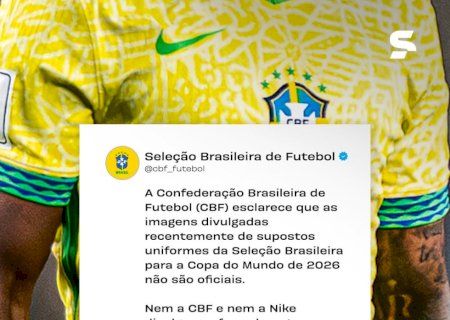 CBF nega uniforme com camisa vermelha para a disputa da Copa do Mundo de 2026