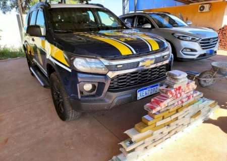 PRF apreende 80 Kg de cocaína em Nova Andradina (MS)