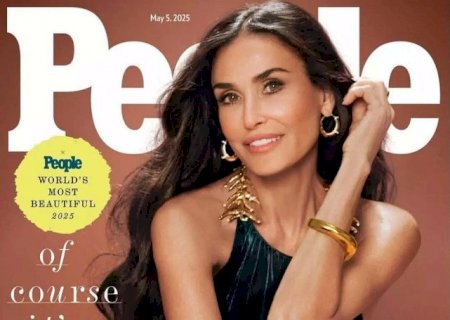 Com 62 anos, Demi Moore é eleita pela “People' a mulher mais bonita do mundo>