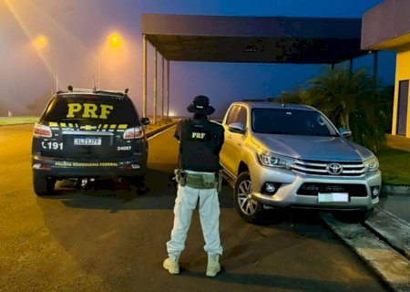 Caminhonete com placas falsas é recuperada em ação na BR-163
