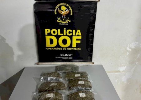 Passageiro de ônibus é flagrado carregando drogas presas ao corpo>