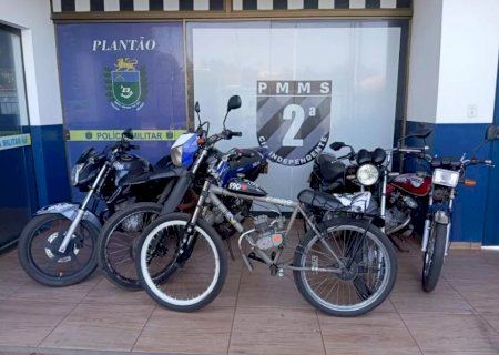 Durante operação de trânsito, PM apreende motocicletas em Caarapó>