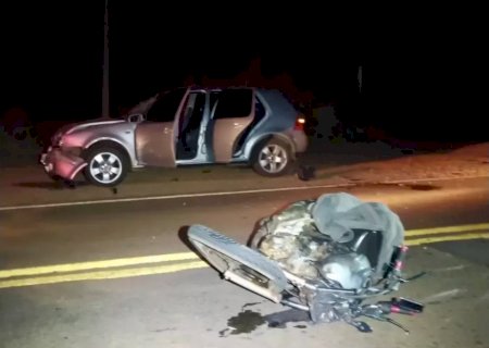 Motociclista morre após colisão frontal com carro na MS-145 em Deodápolis>