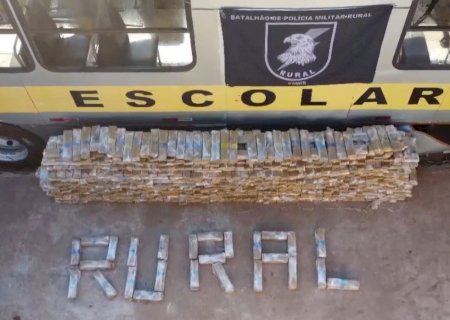 Ônibus escolar é usado para transporte de mais de 2 toneladas de drogas em MS