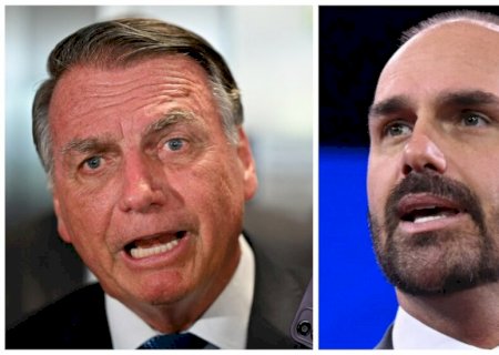 Mensagens vazadas em relatório da PF expõe briga entre Eduardo e seu pai Bolsonaro