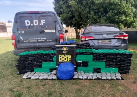 DOF apreende mais de 450 quilos de drogas que seriam entregues no interior do Paraná