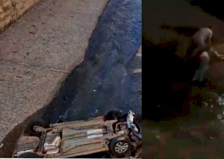 Motorista andou em córrego até morrer afogado após batida na Ernesto Geisel