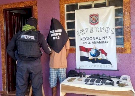 Brasileiro &eacute; preso pela Interpol com armamento de guerra na fronteira