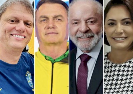 Pesquisa: Lula vence Tarcísio e perde para Bolsonaro e Michele em MS
