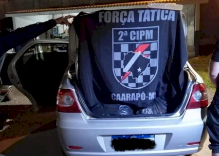 Polícia Militar apreende quase 30 kg de maconha e prende motorista na MS-156, em Caarapó